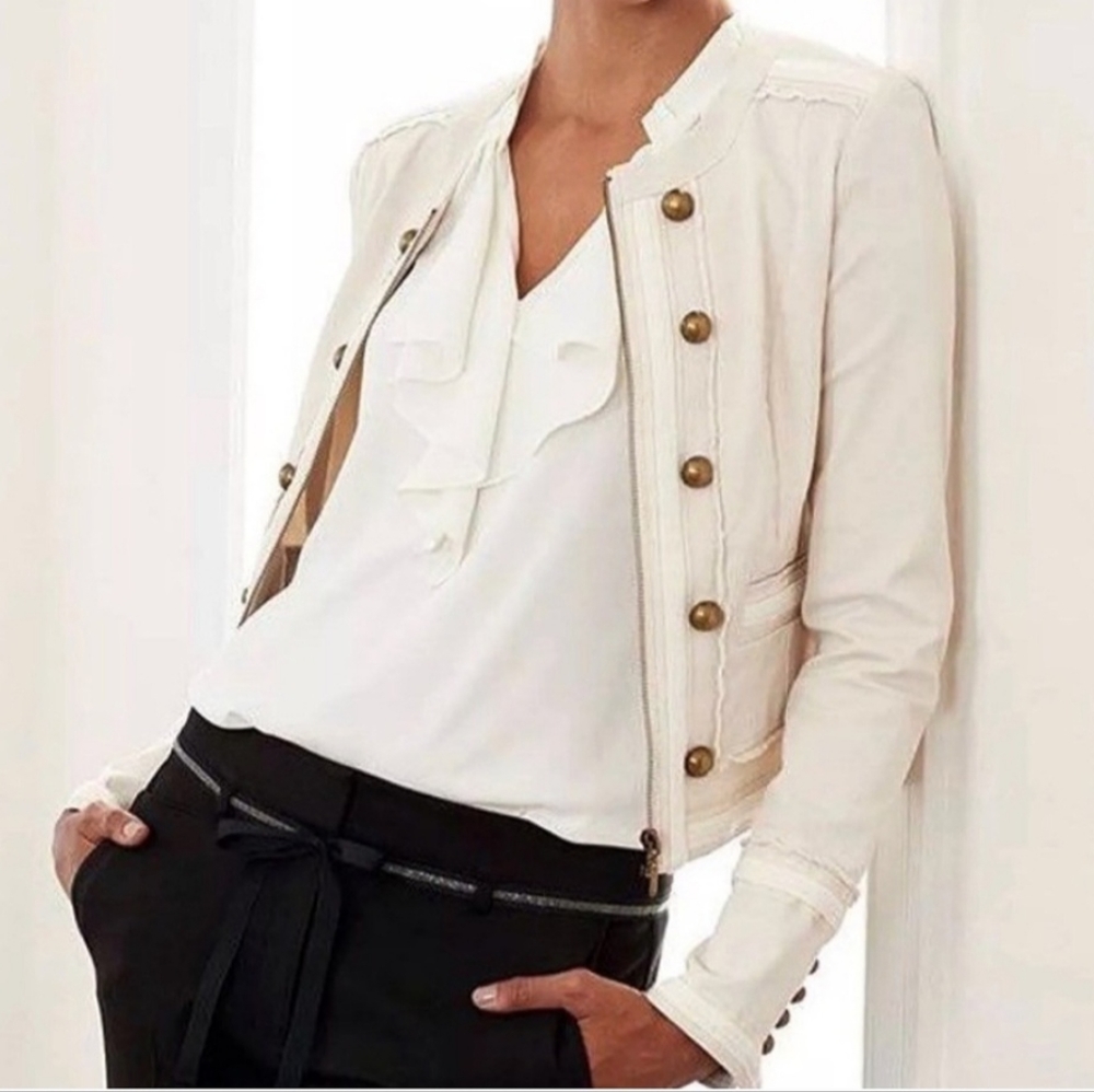 XS/4 WHBM Crop Military Jacket